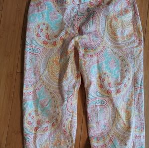 Coastal Granny Bushwacker pants pink orange paisley 8